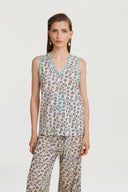 Banyan Top - Leopard Touch Small Royalblue