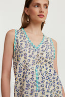Top Banyan Leopard Touch Small Royalblue