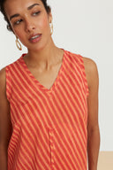 Top Banyan Mini Stripes Peach