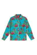 Bella Shirt - Humayums Flower Turquoise