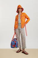 Cabana Pant - Leopard Touch Small Royalblue