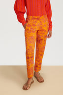 Capri Pant - Toile De Jouy Orange