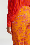 Capri Pant - Toile De Jouy Orange