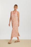 Check Dress - Leopard Touch Small Red