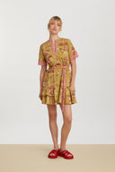 Cherry Dress - Toile De Jouy Chutney