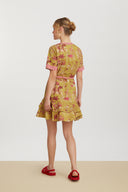 Cherry Dress - Toile De Jouy Chutney