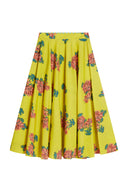 Circle Skirt - Kimono Crisantemo Lemon