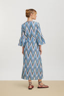 Ethesian Dress - Saheli Ikat Indigo