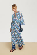 Ethesian Dress - Saheli Ikat Indigo