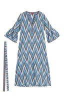 Ethesian Dress - Saheli Ikat Indigo