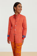 Reversible Jhodpuri Jacket - Ibisco Royalblue