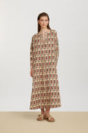 Khubani Dress - Amer Ikat Blue