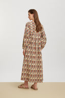 Khubani Dress - Amer Ikat Blue