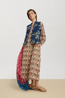 Khubani Dress - Amer Ikat Blue