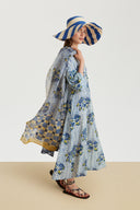 Khubani Dress - Ortensietta Stripes Plumbago