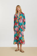 Long Kurta Open - Nizam Allover Ferozi