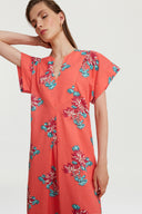 Saffron Kaftan - Kimono Crisantemo Geranium