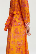 Saharian Dress - Toile De Jouy Orange