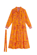 Saharian Dress - Toile De Jouy Orange