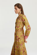 Saharian Dress - Toile De Jouy Chutney