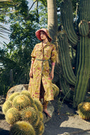 Saharian Dress - Toile De Jouy Chutney