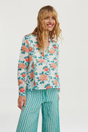 Tuc Tuc Shirt - Missing Check Humayums Flower White