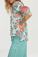 Tuc Tuc Shirt - Missing Check Humayums Flower White
