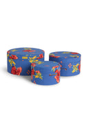 Box Fabric Set Of 3 - Ibisco Blue