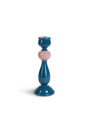Candle holder Baroque - Grey Blue