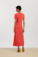 Amla Dress - Damask Design Orange