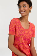 Abito Amla - Damask Design Orange