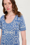Amla Dress - Damask Design Sugar