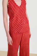 Banyan Top - Mini Stripes Red