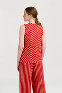 Top Banyan - Mini Stripes Red