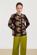 Batumi Shirt - Cambric Suiko Flower Black