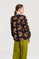 Batumi Shirt - Cambric Suiko Flower Black