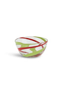 Bowl - Spiral Red Green