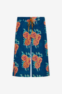Pantaloni Cabana - Leopard Flower Dark Teal
