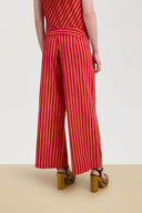 Cabana Pants - Mini Stripes Red