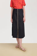 Chambray Skirt - Denim Blue