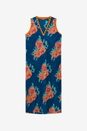 Abito Cheack - Leopard Flower Dark Teal