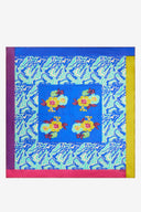 Foulard Seta 100X100Cm - Dragon Cloud Aqua