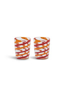 Set Of 2 Glasses - Red Orange
