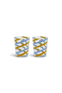 Set Of 2 Glasses - Pervinch Mustard