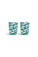 Set Of 2 Glasses - Pervinch Green