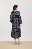 Khubani Dress - Kasuri Damask Black