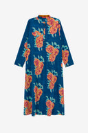 Kurta Lunga - Leopard Flower Dark Teal