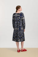 Madhu Dress - Midikasuri Damask Black