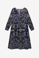 Abito Madhu - Midikasuri Damask Black