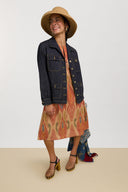 Madhu Dress - Midikitila Flame Orange